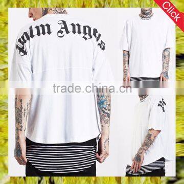 New fashion wholesale 100% cotton letter printed men's custom t shirt printing oversized t-shirt guangzhou clothing