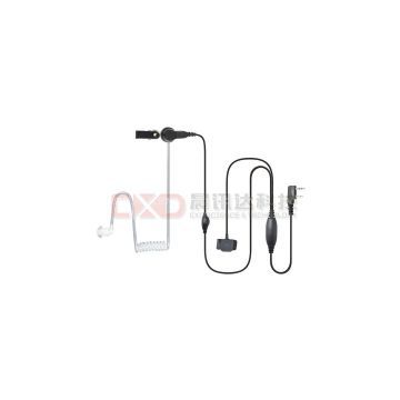 Fire resistant two way radioacoustic tube headset for Motorola