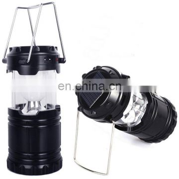Emergency Solar Li Battery Outdoor Sport Fishing Lantern LED Camping Light with Torch