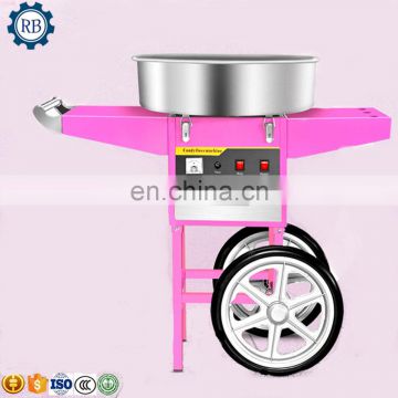 Fancy cotton candy machine Marshmallow machine with cart