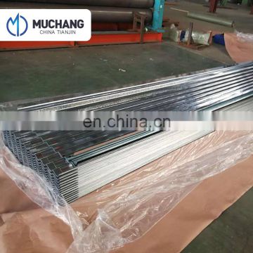 0.15mm x 1000mm G550 corrugated galvanized steel sheet