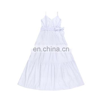 2019 Fashional White Braces Design And Beauty Charming Baby Girls Piece Dresses For Girls Party Wear