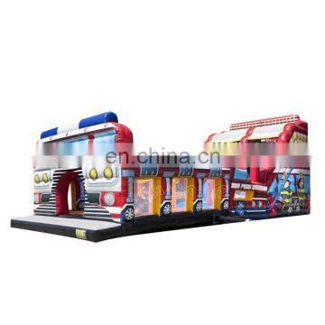Inflatable Brandweer World Slide Castle Kids Amusement Playground Castle Bouncer For Sale