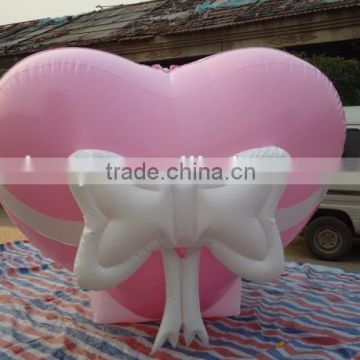 new design pvc 016 pink inflatable heart gift for decoration