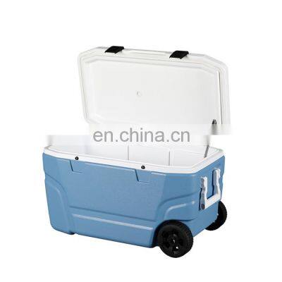 65L Outdoor Picnic Camping Fishing PU Foam Food Beer Storage Hard Plastic Ice Chest Cooler Box
