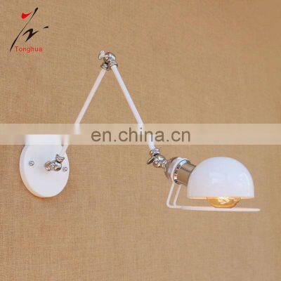 Vintage White Indoor Wall Lamp E27 Adjustable Wall LED Lamp