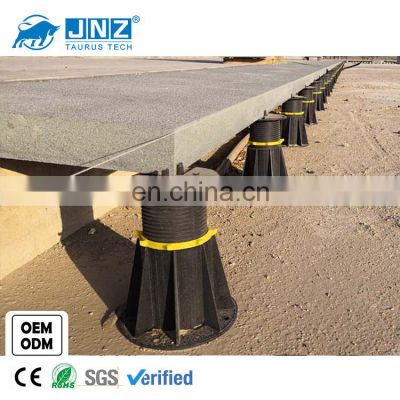 JNZ-TA-R high quality free sample outdoor plastic pedestal floor tile roof tile adjustable support floor pedestal