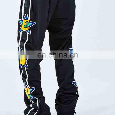 High fashion custom logo solid color joggers winter long trousers cotton unisex for men