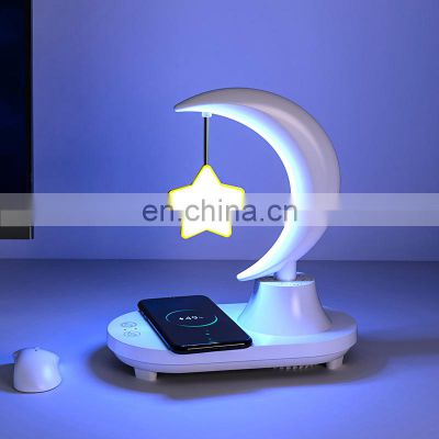 Wireless Charging Bluetooth Music Speaker USB Bird Night Lights Bedroom Bedside Romantic Dream Table Lamp for Valentine's Day