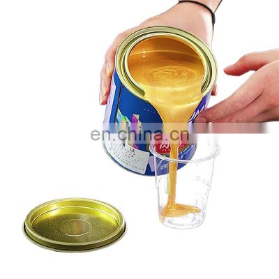 Waterborne No odor Factory sale good quality glitter gold paint for metal
