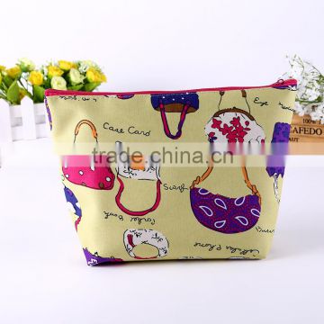 Personalized makeup bag pu case cosmetic makeup tool pouch purse travel cosmetic bags