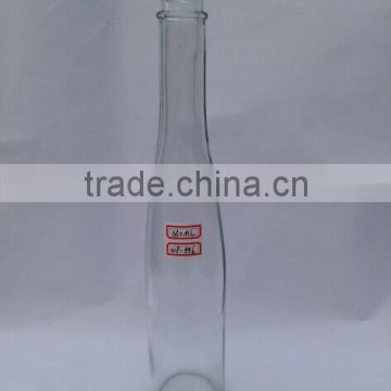 transparent glass juice bottles with screw top finish