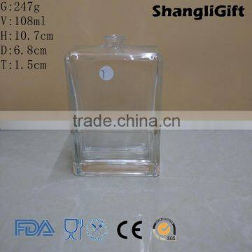 100ml Tall Square Rectangle Glass Perfume Bottle