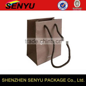 Recyclable Feature Custom Printed Paper Folding Bag for Shopping Mall