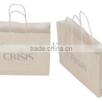 2015 Recyclable white kraft Paper Shopping Bag