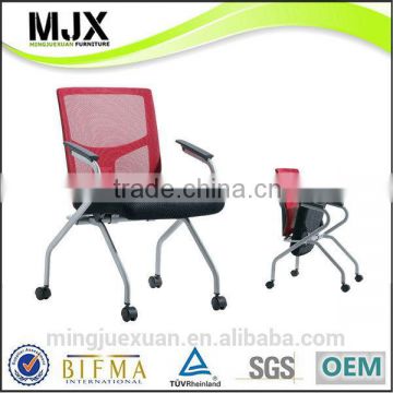 Durable useful orange color visitor chairs