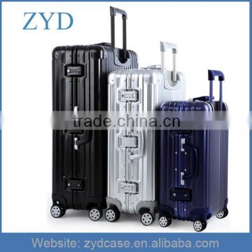 2014 Cheap Aluminum Luggage With Multi-directional Folding Wheels ZYD-HZMtc001