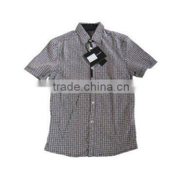 Cotton short-sleeve men's shirt