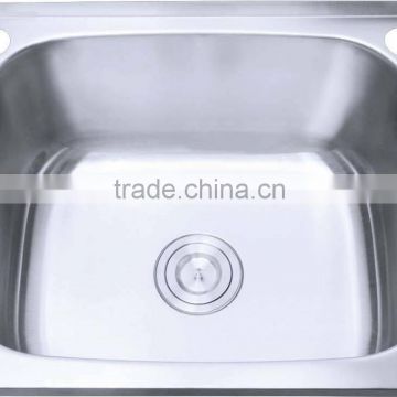 stainless steel single bowl laundry sink for bathroom
