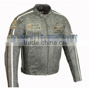 chopper riders leather jackets/ patches leather jacket