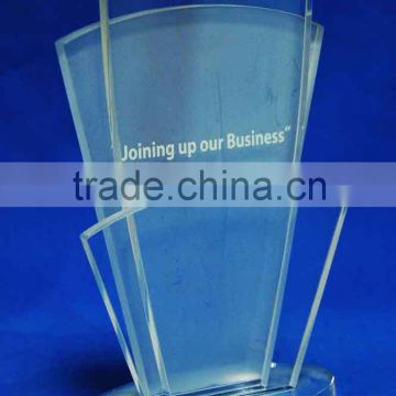 High quality clear models acrylic trophy, plastic crystal trophy