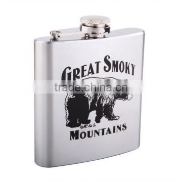 new design hip flask in screen printing