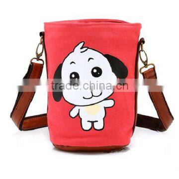 Chinese zodiac trunk canvas shoulder bag