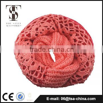 Custom new Design crochet Promotion knit Acrylic scarf