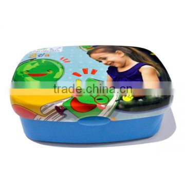 (SF) Kids Lunch Box Hot sale 3D Plastic Bento Custom printed lunch boxes