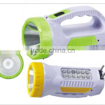 JA-1958 multi-function rechargeable led flashlight with side light