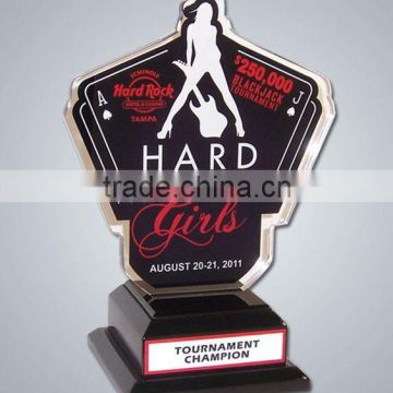Classic Hard Rock Plexglass Award & Trophy Music Souvenir Award