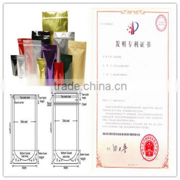 Aluminum Laminated Stand Up Pouch With Zipper