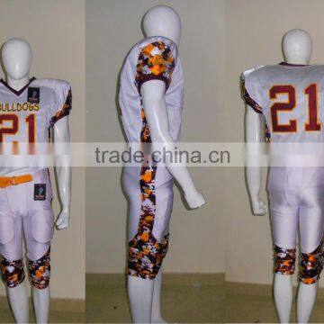Youth Sublimation American football jersey & pant, coustom american football uniform