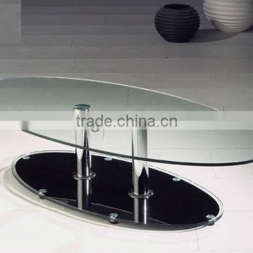 Modern Tempered Glass Occasional Coffee Table