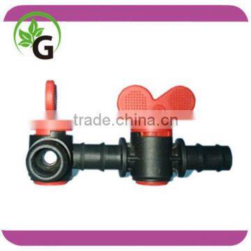 Plastic Irrigation mini valve for 16mm diamater PE pipe and drip tube