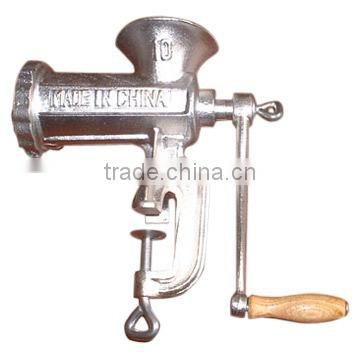 Tin plated NO10 Cast Iron manual meat grinder