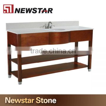 Newstar Made in China Wood Hotel Bathroom Vanity Furniture Design