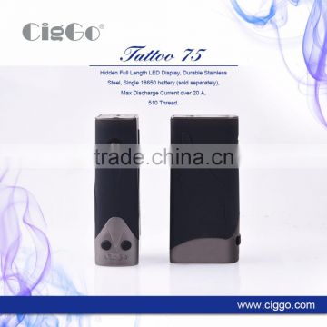 japan electronic cigarette electronic made in japanjapan electronic cigarette epipe e cig mod CIGGO Tattoo box mod