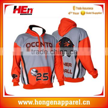 Hongen apparel fashion unisex sports printed zipper cotton fleece hoody