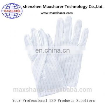 China supplier disposable cleanroom gloves antistatic esd fabric gloves