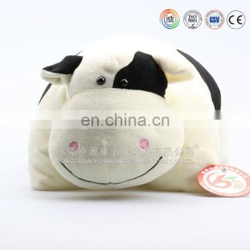 lovely soft plush cow,cat,pig,animal shaped cushion pillow toy