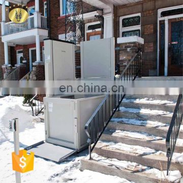 7LSJW Shandong SevenLift hydraulic homemade wheelchair elevator lift ladder with vehicle