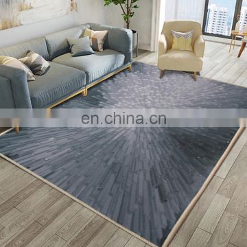 Household custom modern home decorative flannel carpets and rugs