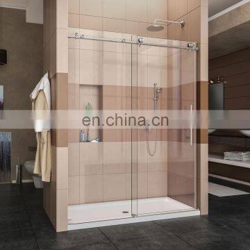 frosted glass partition bathroom glass partition safety tempered shower glass