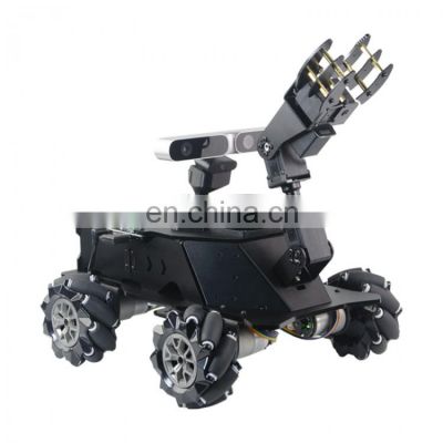 Assembled ROS MROS Lidar Car Mecanum Wheel Robot Car +4DOF Robotic Arm With 7\