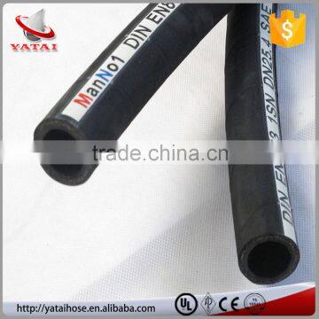 DN 25 Wire Braided Oil Resistant High Temperature Flexible Rubber Hose