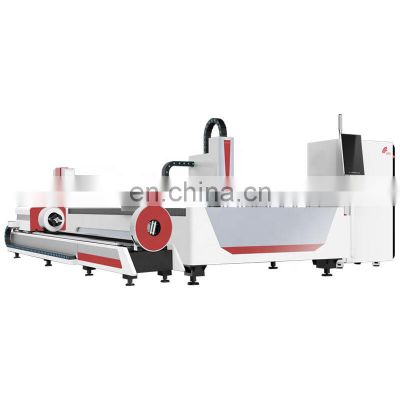Stainless Steel Round and Square Pipe Cutting Fiber Laser Cutter Water Cooling Automatic CNC Metal Fiber Laser Cutting Machine