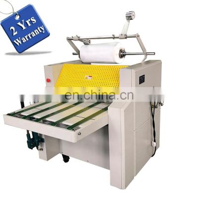 YDFM720 Preglued BOPP Thermal Hot Manual Laminating Machine, PET OPP double side Glueless laminator