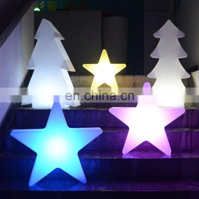 tree lights outdoor /wireless plastic star /tree/snow led outdoor Christmas party night club bar decoration led floor light