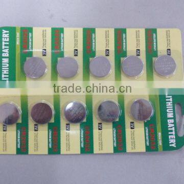 Cr2032 button cell battery with 3v lithium made in China